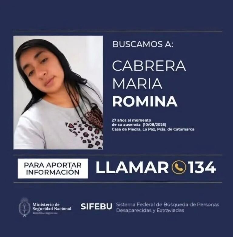 Un nuevo dato reorienta la búsqueda de Maira Cabrera: investigan un posible avistamiento en Recreo